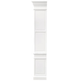 Hamilton Furniture White Paris 4 Tier Birch Wood Bookcase