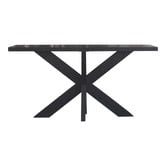 Hamilton Furniture Black Paris Oak Wood Console Table