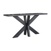 Hamilton Furniture Black Paris Oak Wood Console Table