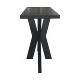 Hamilton Furniture Black Paris Oak Wood Console Table