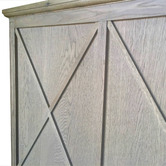 Hamilton Furniture Weathered Oak Aston Wooden Headboard