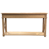 Hamilton Furniture Natural Wendell Oak Wood Console Table