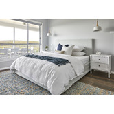 S & G Furniture White Cameron Bedside Table | Temple & Webster