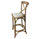 Hamilton Furniture 66cm Chandra Oak Wood Barstools