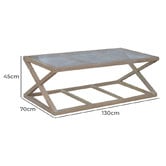 Hamilton Furniture Lorelia Oak Wood Coffee Table