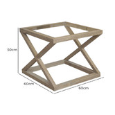 Hamilton Furniture Lorelia Oak Wood Side Table
