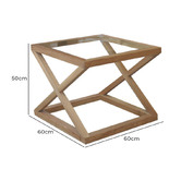 Hamilton Furniture Lorelia Oak Wood Side Table