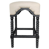 Hamilton Furniture 65cm Briar Linen Barstool