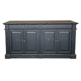 Hamilton Furniture Black Colton 4 Door Sideboard