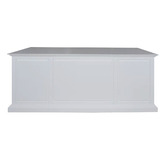 Hamilton Furniture White Bettina 7 Drawer Executive Desk