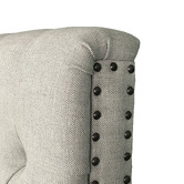 Hamilton Furniture Charlie Chesterfield King  Linen Bed Head