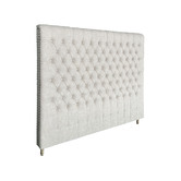 Hamilton Furniture Charlie Chesterfield King  Linen Bed Head