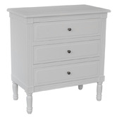 Hamilton Furniture White Blaise 3 Drawer Chest