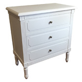 Hamilton Furniture White Blaise 3 Drawer Chest