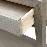 Hamilton Furniture French Oak Wood Console Table