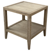 Hamilton Furniture French Oak Wood Side Table