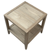 Hamilton Furniture French Oak Wood Side Table