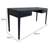 Hamilton Furniture French Oak Wood Writing Desk