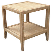 Hamilton Furniture French Oak Wood Side Table
