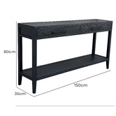 Hamilton Furniture French Oak Wood Console Table