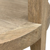 Hamilton Furniture French Round Oak Wood Side Table