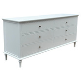 Hamilton Furniture Emmerson Birch Wood 6 Drawer Chest