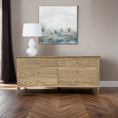 Hamilton Furniture Emmerson Oak Wood 6 Drawer Chest