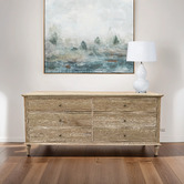 Hamilton Furniture Emmerson Oak Wood 6 Drawer Chest