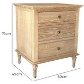 Hamilton Furniture Hendry Oak Wood Bedside Table