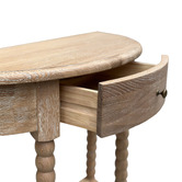 Hamilton Furniture Bobbin Curved Oak Wood Console Table