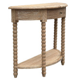 Hamilton Furniture Bobbin Curved Oak Wood Console Table