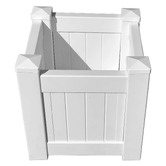 Hamilton Furniture White Square Planter
