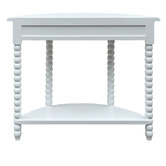 Hamilton Furniture White Bobbin Curved Birch Wood Console Table