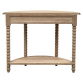 Hamilton Furniture Bobbin Curved Oak Wood Console Table