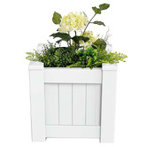 Hamilton Furniture White Square Planter