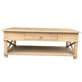 Hamilton Furniture Embrace Rectangular Oak Wood Coffee Table
