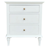 Hamilton Furniture White Athan Side Table