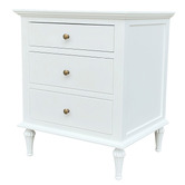 Hamilton Furniture White Athan Side Table