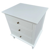 Hamilton Furniture White Athan Side Table