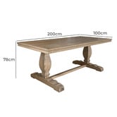 Hamilton Furniture Jovian Oak Wood Dining Table