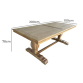 Hamilton Furniture Jovian Oak Wood Dining Table