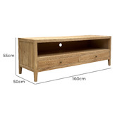 Hamilton Furniture Corwin Reclaimed Elm Wood TV Unit