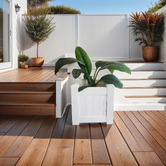 Hamilton Furniture White Square Planter
