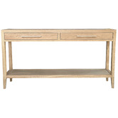 Hamilton Furniture French Oak Wood Console Table