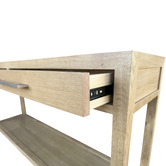 Hamilton Furniture French Oak Wood Console Table
