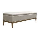 Hamilton Furniture Astynn Oak Wood Storage Ottoman Bench