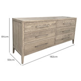 Hamilton Furniture Vernon 6 Drawer Chest