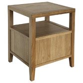 Hamilton Furniture Hiraya Oak Wood 2 Drawer Bedside Table