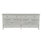 Hamilton Furniture White Adrienne 4 Door Sideboard