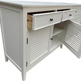 Hamilton Furniture White Adrienne 4 Door Sideboard